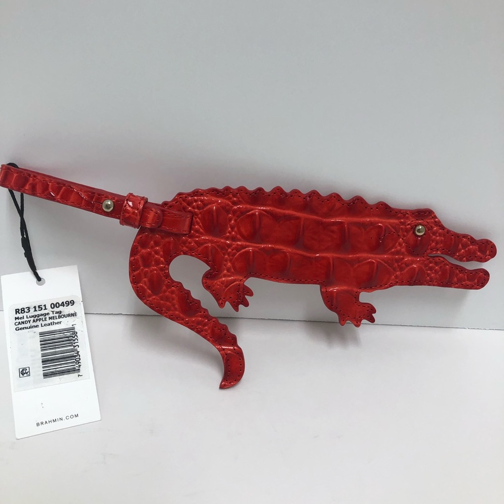 Brahmin Croco-Shaped Luggage Tag